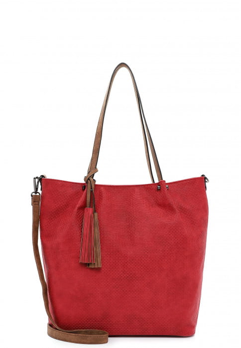 EMILY & NOAH Shopper Bag in Bag Surprise groß Rot 331607 red/cognac 607