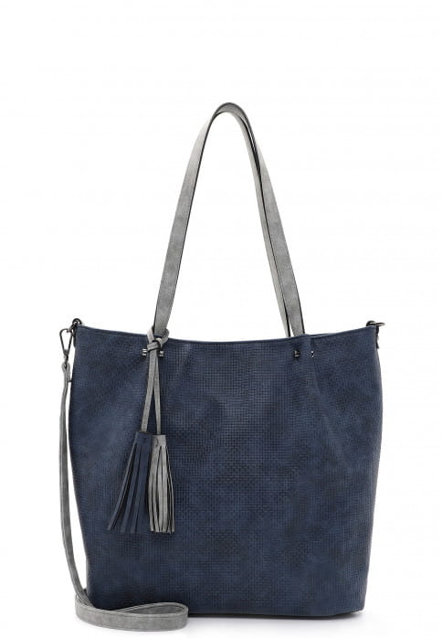 EMILY & NOAH Shopper Bag in Bag Surprise groß Blau 331518 blue/lightgrey 518