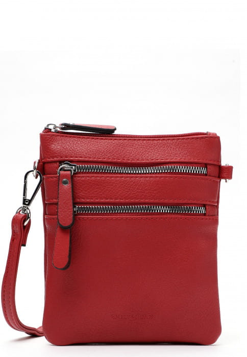 EMILY & NOAH Handtasche mit Reißverschluss Emma Rot 60392600F-1790 red 600D