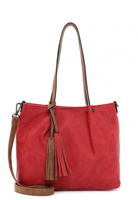 EMILY & NOAH Shopper Bag in Bag Surprise klein Rot 330607 red/cognac 607