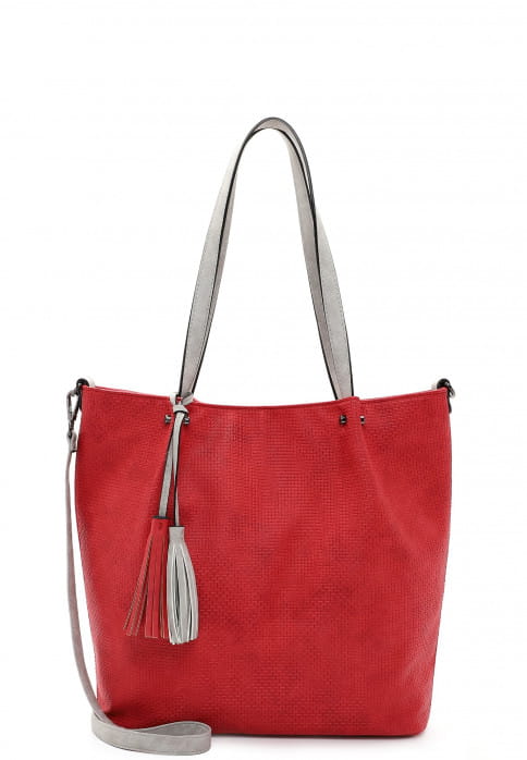 EMILY & NOAH Shopper Bag in Bag Surprise groß Rot 331681 red/lightgrey 681