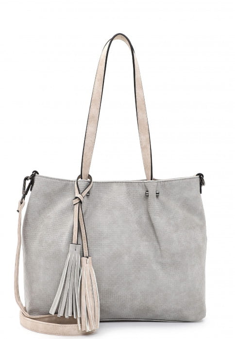 EMILY & NOAH Shopper Bag in Bag Surprise klein Grau 330804 grey/beige 804