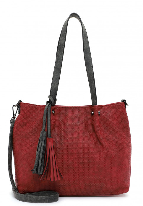 EMILY & NOAH Shopper Bag in Bag Surprise klein Rot 330625 red/darkgrey 625
